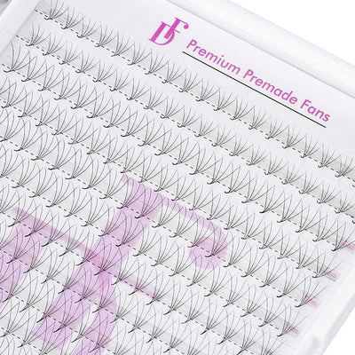 WHOLESALE 4D Large Tray 320 Fans 0.07mm Pointy Base Premade Volume Fans - DreamFlowerLashes®