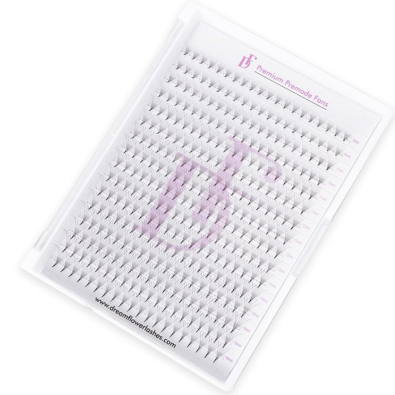WHOLESALE 6D Large Tray 352 Fans 0.07mm Pointy Base Premade Volume Fans - DreamFlowerLashes®