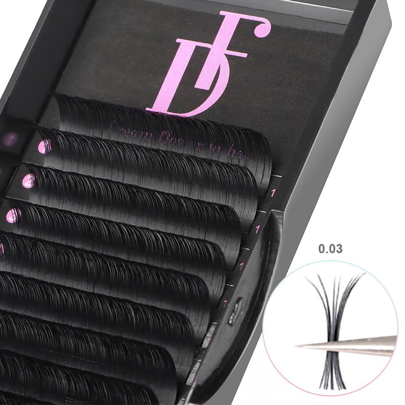 WHOLESALE Volume Lashes 0.03mm Regular Individual Lash Extensions - DreamFlowerLashes®